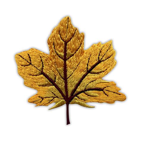 Jesienny złoty liść klonu - duży :: Naszywki24.pl - sklep internetowy