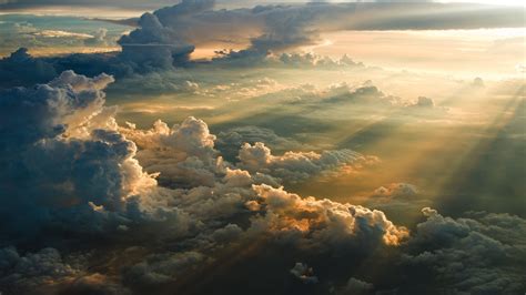 Clouds Sky Sun Rays Wallpapers Hd Desktop And Mobile Backgrounds