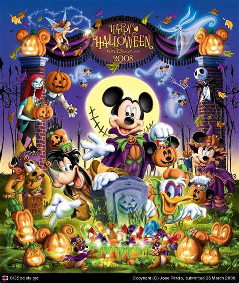 Disney Halloween Art 08 By Jose Pardo 2d Cgsociety Mickey