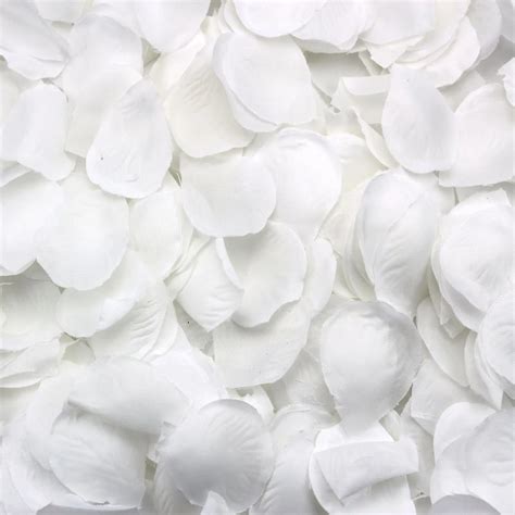 Ydsc Practical 500pcs White Rose Petals Scattered Decoration Romantic