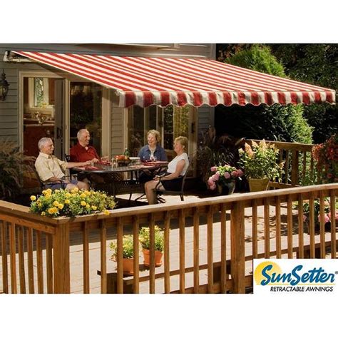 Backyard Awning Sunsetter Retractable Awning Commercial