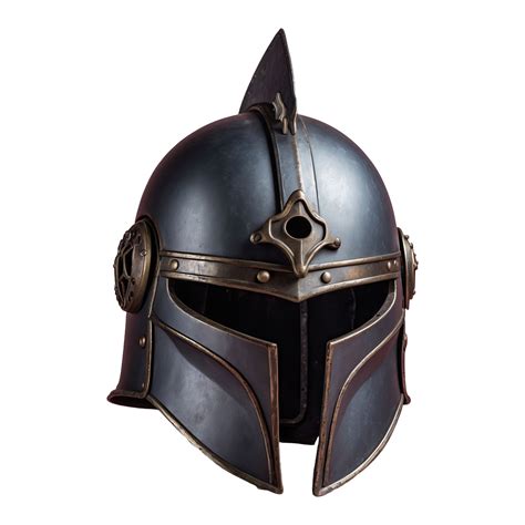 Ai Generated Iron Helmet Isolated On Transparent Background 36398314 Png