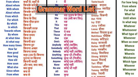 How do you say this in english (us)? Word Meaning English to Hindi Daily Use Word | English ...