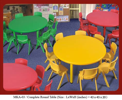 Round Table Mka 06 Mykidsarena Play School Furniture And Play School