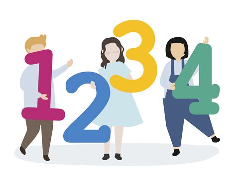 Kids learning numbers and mathematics - Download Free Vectors, Clipart Graphics & Vector Art