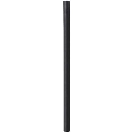 Solus 10 Ft Black Outdoor Direct Burial Aluminum Lamp Post Fits Most