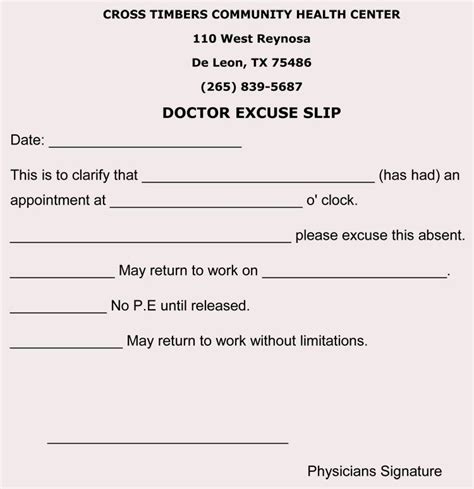 Make A Doctors Note Beautiful Fake Doctors Note Excuse Get Out Of Work Or School Doctors Note