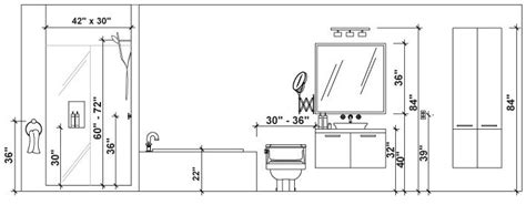 Always check the standard dimensions against the manufacturer's specs to make sure they will work. Bathroom Fixtures placement guide | Interior Design ...