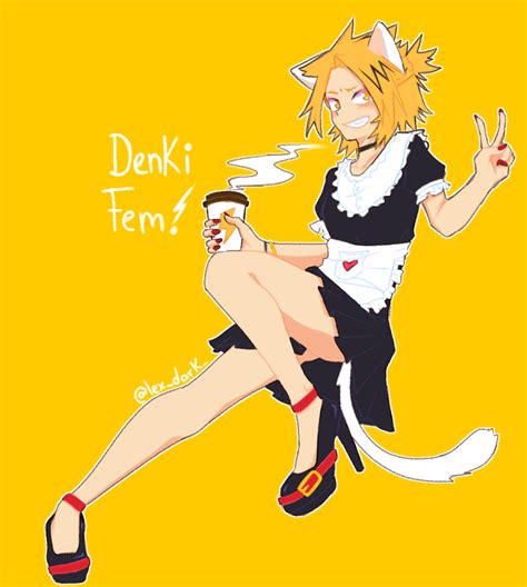 Kaminari Denki Fem Lex Illustrations Art Street