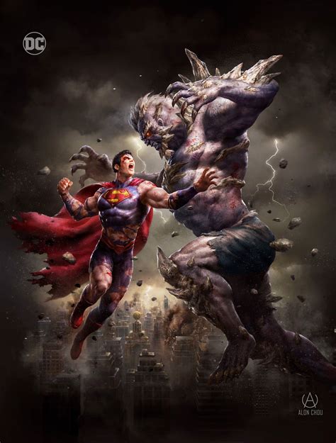 Superman Vs Doomsday By Alon Choa Superman Art Superman Comic Superman Artwork