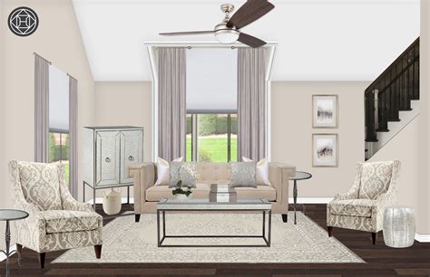 Modern Glam Living Room Design By Havenly Interior