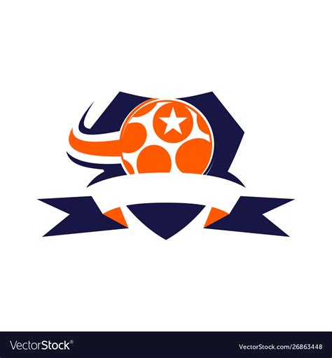 Soccer Football Badge Logo Design Templates Sport Vector Image