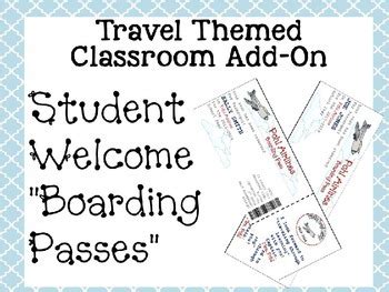 If you're a teacher looking for classroom decorations, we've got you covered! Travel Themed Classroom Add On--Editable Student Welcome ...