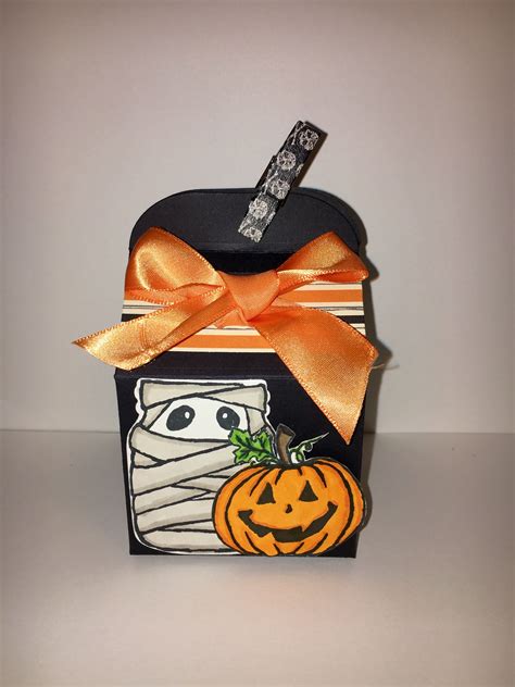 Stampin Up Halloween Bakers Box Using Jar Of Haunts Stamp Set And Copic