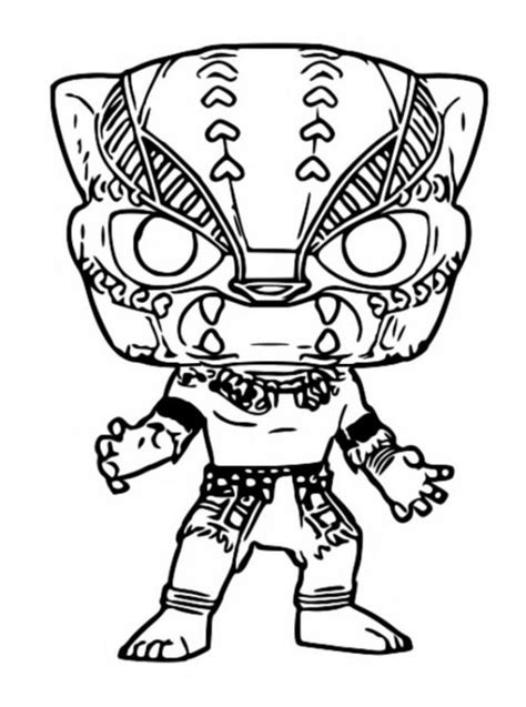 No response for black panther coloring pages to print rch0. Kids-n-fun.com | Coloring page Funko Pops Marvel Black panther
