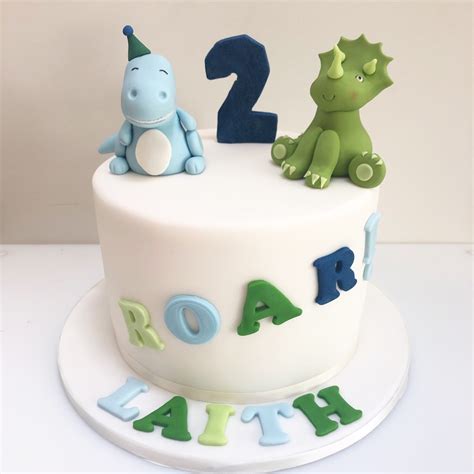 Dinosaur 2nd Birthday Cake Etoile Bakery