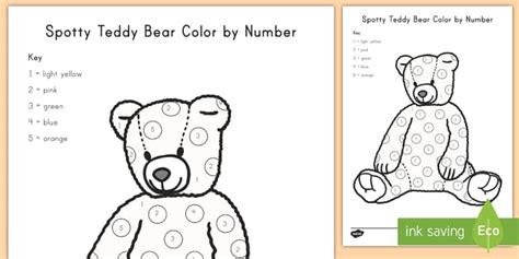 Printable Pre K Color By Number Activity Twinkl Usa