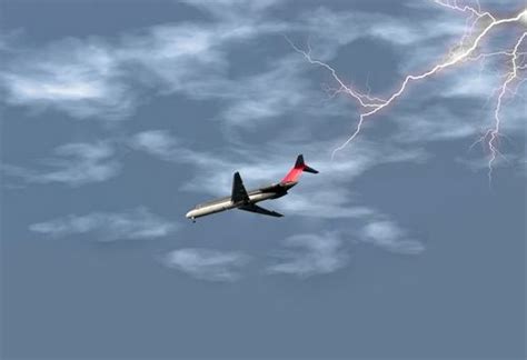 Amazing Nature Spectacle Lightning Storm Seen From Passenger Airplane