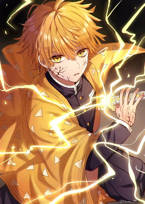 Zenitsu⚡ By Parum39 Kimetsunoyaiba