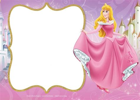 Disney Princess Invitations Disney Princess Aurora Disney Princess