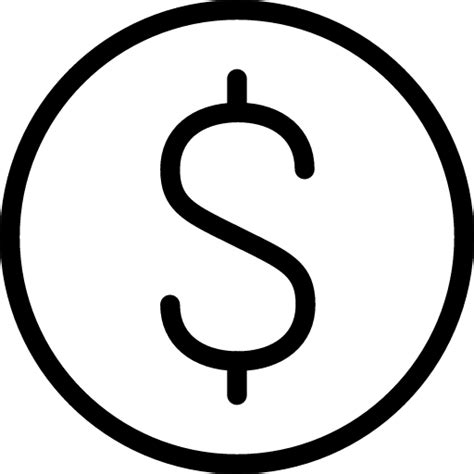 Dollar Sign Icon Line Iconset Iconsmind