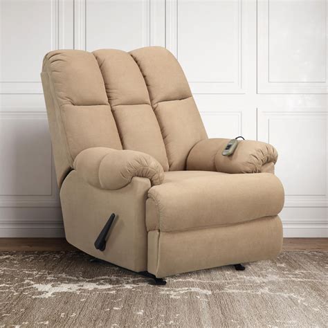Deluxe Massage Rocker Recliner Comfort Big Tall Lazy Boy Chair Color