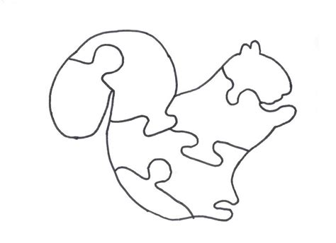 Free Wooden Patterns Make A Squirrel Puzzle