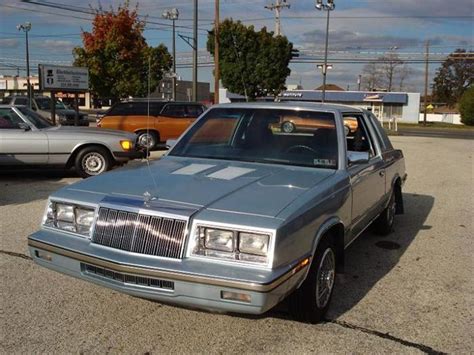1985 Chrysler Lebaron Information And Photos Momentcar