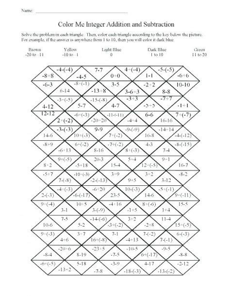 20 Middle School Math Puzzles Printable Desalas Template
