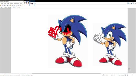 Drawing Sonicexe On Pc Youtube