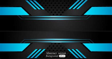 Abstract Metallic Blue Black Background Youtube Banner Backgrounds
