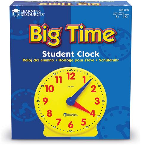 Big Time 5 Student Clock From Learning Resources School Crossing
