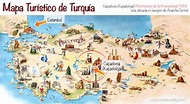 Mapa Turistico Turquía - Mochileros de Lujo