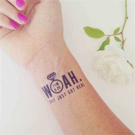 Mini Trend Alert Temporary Tattoos For Your Wedding