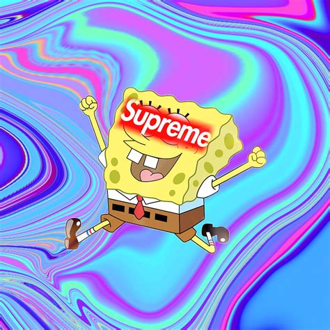 1920x1080px 1080p Free Download Supreme Logos Meme With Spongebob