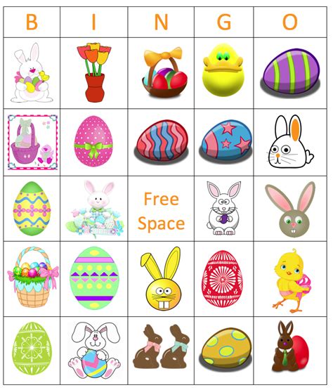 Printable Free Printable Printable Easter Bingo Cards