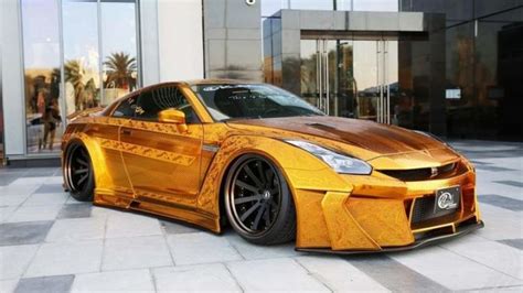 Luxurious Gold Plated Nissan R35 Gt R Is Worth 1 Million