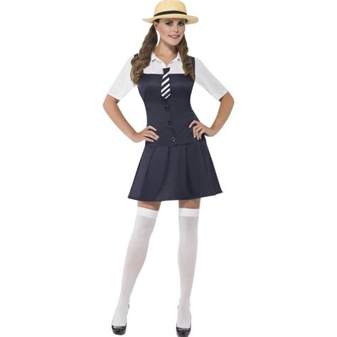 Party Shop Preppy Schoolgirl Costume