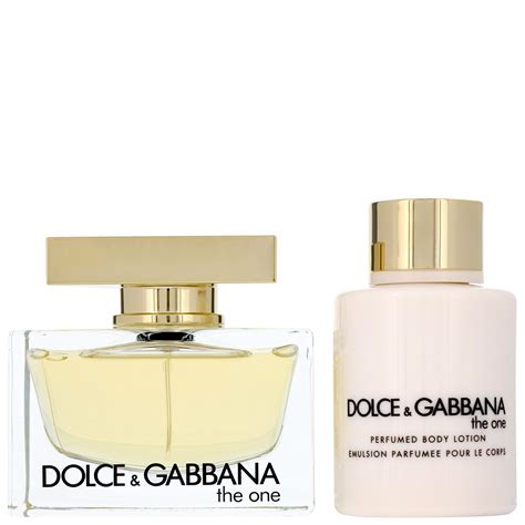 Dolce And Gabbana The One 75ml Edp Spray 100ml Body Lotion Parfum Drops