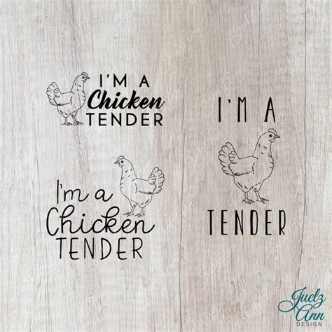 Im A Chicken Tender Svg Png Jpeg Etsy