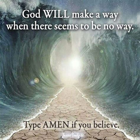 God Will Make A Way When There Seems To Be No Way Jesus Jesus