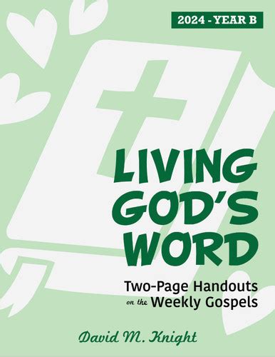 Living Gods Word 2024 Two Page Handouts On The Weekly Gospels