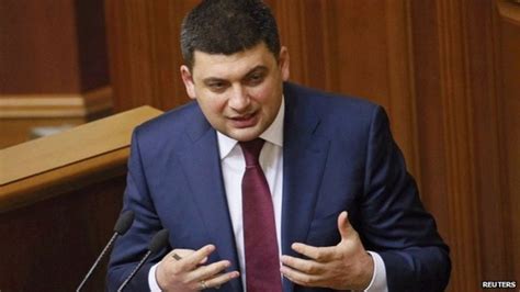 Ukraines New Parliamentary Speaker Volodymyr Hroysman Bbc News