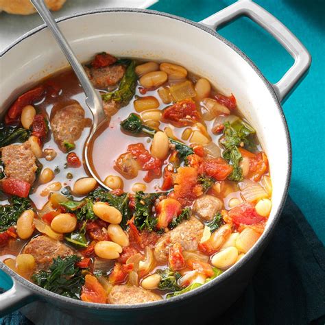 Make your own italian sausage at home with this homemade ita. Italian Sausage Kale Soup Recipe | Taste of Home