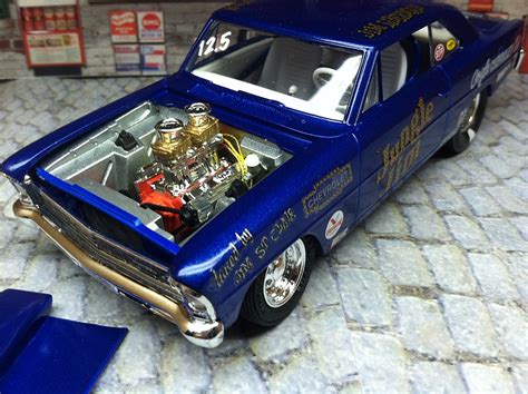 1966 Chevy Nova Pro Street Plastic Model Car Kit 125 Scale