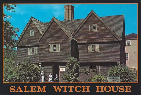 1997 Postcard Of The Salem Witch House Considered The Oldest House In