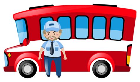 Bus Driver Vector Art Icons And Graphics For Free Download