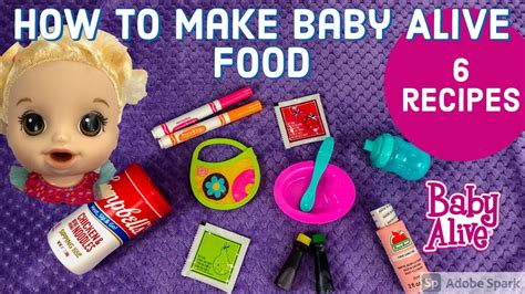 How To Make Baby Alive Food 6 Recipes To Make Your Own Homemade Baby
