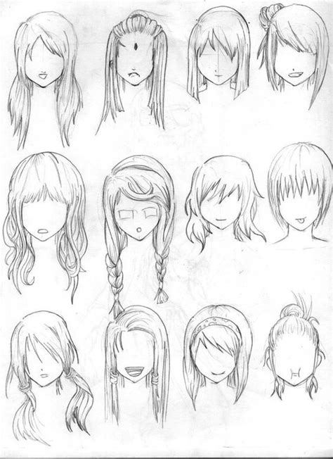 Maybe you would like to learn more about one of these? Hair Reference --- Art, Anime, Manga, Drawing, Sketch, Hairstyle, Braid, Long, Bun, Short ...