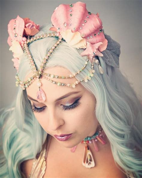Pin By Emily Murray On Goddess Mermaid Headdress Mermaid Crown